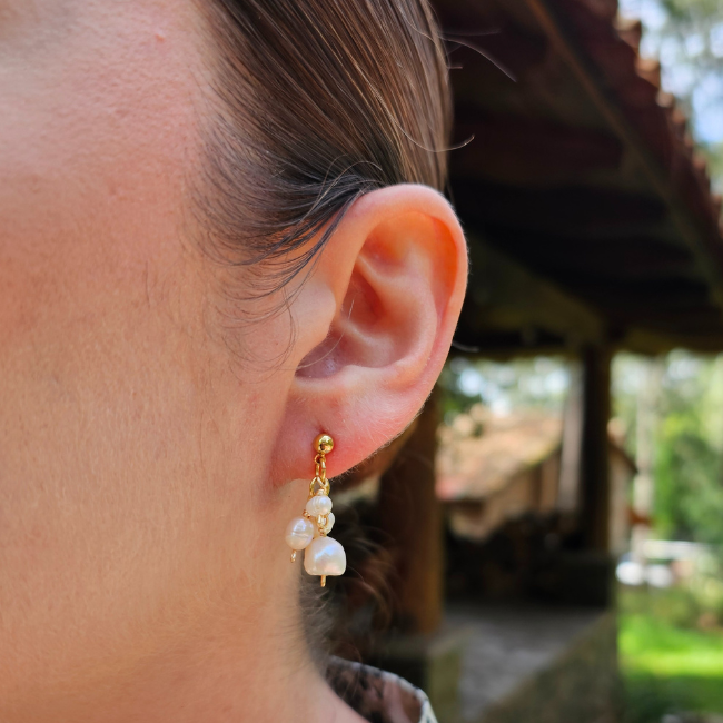 Aretes Perlas eternas
