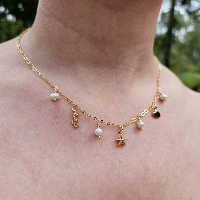 Collar elegancia marina