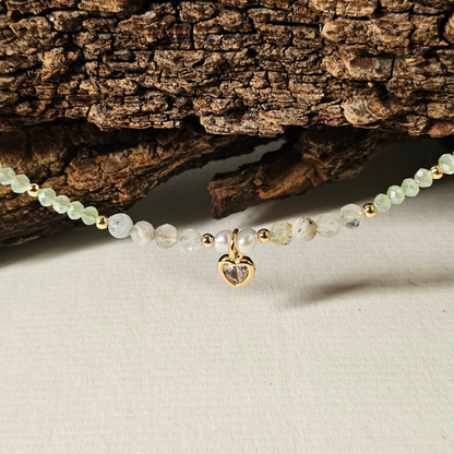 Collar corazón de cristal