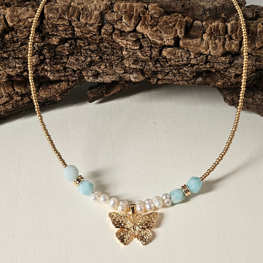 Collar mariposa